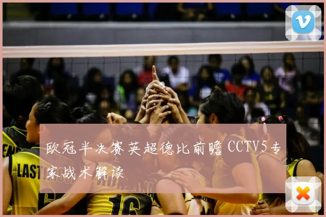 欧冠半决赛英超德比前瞻 CCTV5专家战术解读